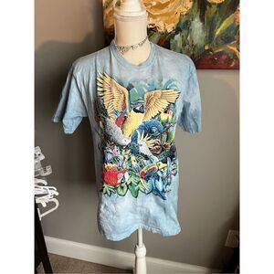 youth XL or adult small the mountain tropical birds, graphic T-shirt